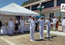 Secretaría de Marina realiza cambio de mando en la XIV Zona Naval