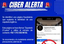 Alerta Policía Cibernética de Colima sobre página fraudulenta de calzado