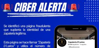 Alerta Policía Cibernética de Colima sobre página fraudulenta de calzado