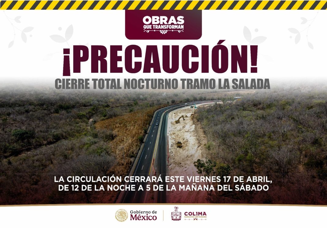 cierre total tramo salada