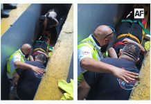 CRUM atiende a mujer tras caer a fosa en autolavado en el centro de Colima