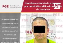 Hombre es vinculado a proceso por homicidio calificado en grado de tentativa