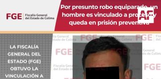Por presunto robo equiparado, un hombre es vinculado a proceso y queda en prisión preventiva