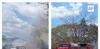 Fuerte incendio consume humilde vivienda en la zona norte de Manzanillo