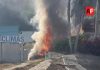 Cuantiosos daños tras incendio de vehículo en Tapeixtles, Manzanillo