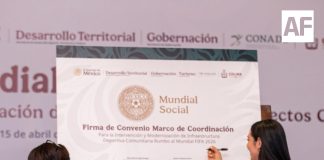 Indira Vizcaíno firma convenio con Gobierno de México para sumar a Colima al Mundial Social 2026