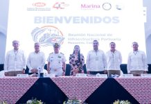 Indira Vizcaíno inauguró la Reunión Nacional de Infraestructura Portuaria, en Manzanillo