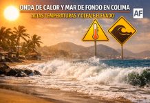 Onda de calor y mar de fondo afectan a Colima; prevén altas temperaturas y oleaje elevado