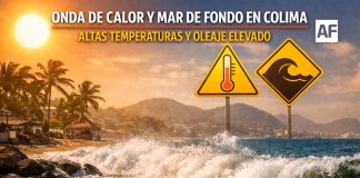 Onda de calor y mar de fondo afectan a Colima; prevén altas temperaturas y oleaje elevado