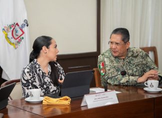 Gobernadora Indira Vizcaíno reporta 17 detenciones y acciones de seguridad: en reunión de mesa de coordinación