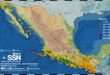 SSN registra 3 mil 162 temblores en marzo; los de mayor magnitud fueron dos de 5.2 con epicentro en Oaxaca