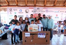 Récord de participantes en torneo internacional infantil de pesca en Manzanillo; fueron casi 750 menores