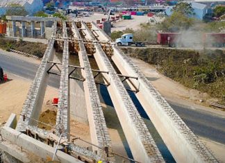 Seidum Colima anuncia cierre parcial en el puente Jalipa para montar trabes, este lunes de 8 am a 6 pm