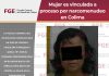 Mujer es vinculada a proceso por narcomenudeo en Colima; fue detenida con metanfetamina en la colonia Francisco Villa