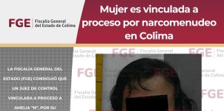 Mujer es vinculada a proceso por narcomenudeo en Colima; fue detenida con metanfetamina en la colonia Francisco Villa