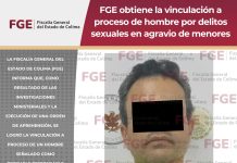 FGE obtiene la vinculación a proceso de hombre por delitos sexuales en agravio de menores