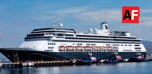 Llega el crucero Zaandam a Manzanillo este 15 de abril
