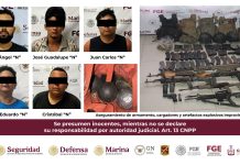 Operativo en Tecomán deja 5 detenidos y aseguramiento de armas y vehículos