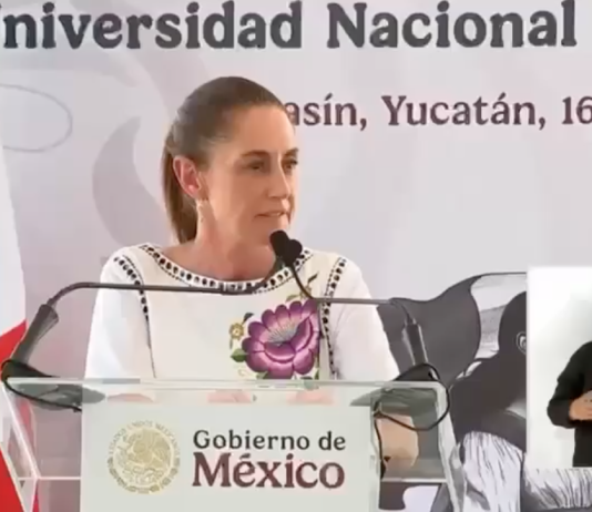 Sheinbaum insiste en Yucatán que “ningún gobierno extranjero” arrebatará la transformación a México