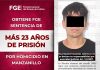 Obtiene FGE más de 23 años de prisión por homicidio en Manzanillo