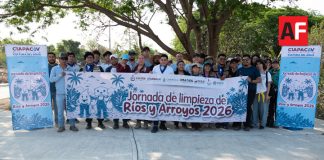 Retiran media tonelada de basura del Arroyo El Tecolote durante jornada de limpieza de Ciapacov