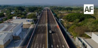 Indira Vizcaíno y titular de SICT inauguraron el Arco Sur de Colima, en enlace con la presidenta Claudia Sheinbaum