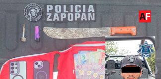 Detienen en Zapopan a presunto asaltante de OXXO; tenía machete y 5 antecedentes por robo