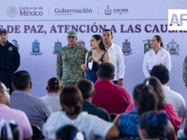 Indira Vizcaíno encabezó la Feria por la Paz en Coquimatlán; permite dialogar con la niñez y jóvenes