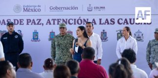 Indira Vizcaíno encabezó la Feria por la Paz en Coquimatlán; permite dialogar con la niñez y jóvenes