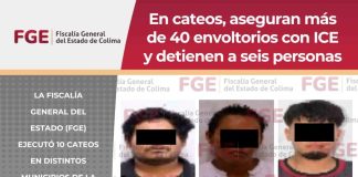 En cateos, aseguran más de 40 envoltorios con ICE y detienen a seis personas