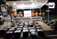 Marina asegura más de dos toneladas de cocaína en aguas del Golfo de Tehuantepec