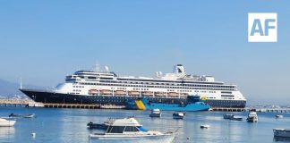 Crucero Volendam hace escala en Manzanillo con más de mil 500 personas a bordo