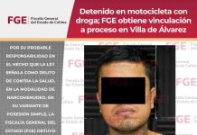 Detenido en motocicleta con droga; FGE obtiene vinculación a proceso en Villa de Álvarez