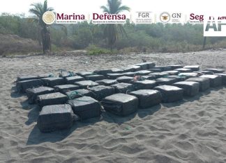 Semar asegura 1.5 toneladas de cocaína y detiene a cinco personas frente a Chiapas