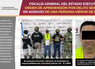 Fiscalía General del Estado ejecuta orden de aprehensión por delito sexual en agravio de una persona menor de edad