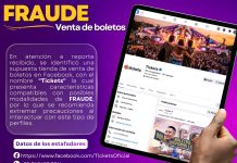 Policía Cibernética alerta por presunta página fraudulenta de venta de boletos en Facebook