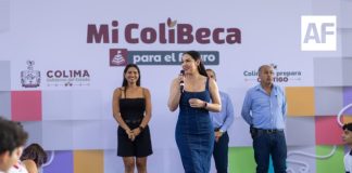 Indira: hoy nacer en Colima es garantía de tener acceso a la educación con ColiBecas y programas federales