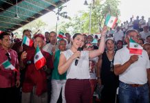 Indira Vizcaíno y más de 6 mil colimenses se reúnen y agradecen a la presidenta Claudia Sheinbaum su trabajo y resultados al pueblo