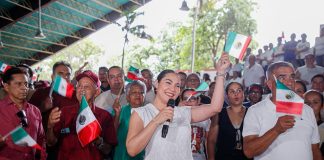Indira Vizcaíno y más de 6 mil colimenses se reúnen y agradecen a la presidenta Claudia Sheinbaum su trabajo y resultados al pueblo
