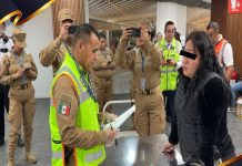 Marina detiene a pasajera con arma de fuego y cartuchos en el AICM