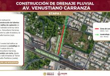 Seidum Colima informa ajustes a la circulación en avenida Venustiano Carranza a partir de este martes
