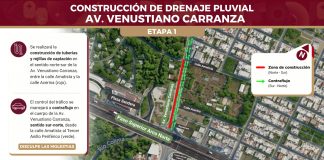 Seidum Colima informa ajustes a la circulación en avenida Venustiano Carranza a partir de este martes