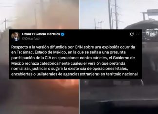 Gobierno de México rechaza versión de CNN sobre presunta operación de la CIA en Edomex