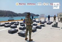 Marina asegura 63 bultos de presunta cocaína en operaciones en el Pacífico mexicano