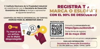 Gobierno del Estado de Colima e IMPI impulsan el registro de marcas con hasta 90% de descuento