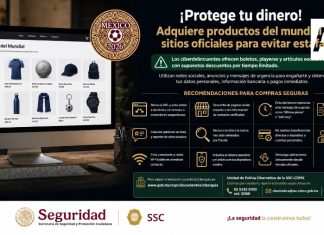 Alertan por fraudes digitales en compras de la Copa Mundial; SSPC emite recomendaciones para evitar estafas en línea