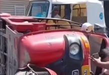 Choque entre mototaxi y motocicleta deja 2 lesionados en el centro de Manzanillo