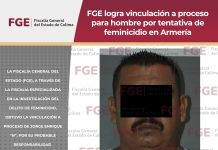 FGE logra vinculación a proceso para hombre por tentativa de feminicidio en Armería