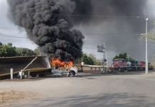 Ataque a Fiscalía, tráileres incendiados y operativos; alcaldes de Tecomán y Coquimatlán llaman a la calma