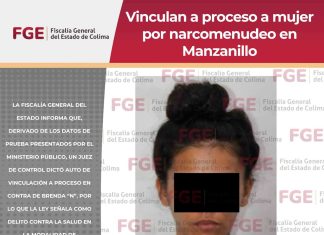 Vinculan a proceso a mujer por narcomenudeo en Manzanillo